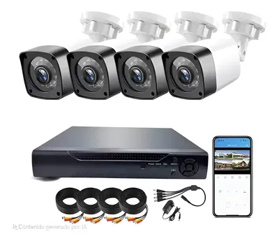 kit 4 camaras de seguridad