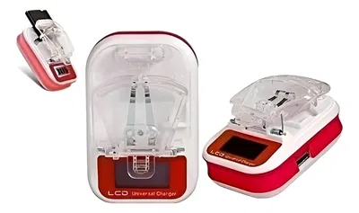 Cargador Universal Baterias Con Pantalla Lcd Y Salida Usb