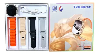 Reloj Smartwatch T20 Ultra 2 Con 4 Mallas Intercambiables
