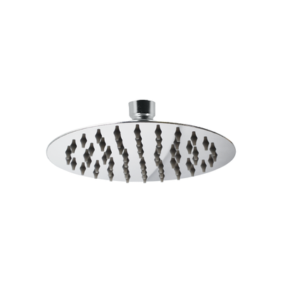 Flor De Ducha Redonda 20cm Acero Inox Color Cromado