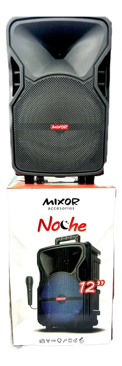 Parlante 12" mixor NOCHE con microfono 