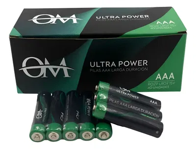 Pilas triple A caja X 60u