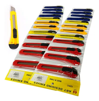 SET DE CUTER TRINCHETA X12 UNIDADES