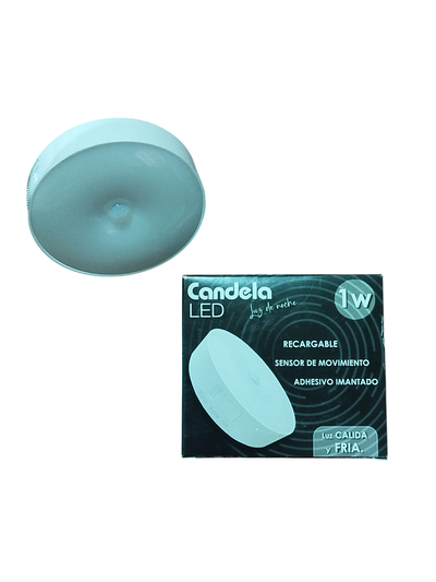 aplique Plafón Led Sensor Movimiento Recargable 