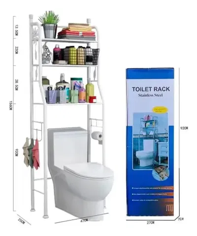 Estante, Organizador Sobre Inodoro O Bidet 3 Niveles Blanco