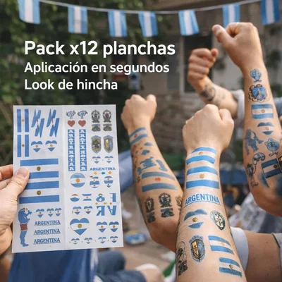 TATUAJES TEMPORALES ARGENTINA X12u