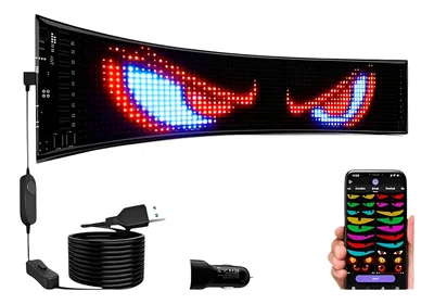 Cartel Programable Flexible Grande Usb 75x12cm 