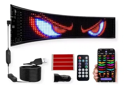 Cartel Programable Flexible Grande Usb 60 Cm