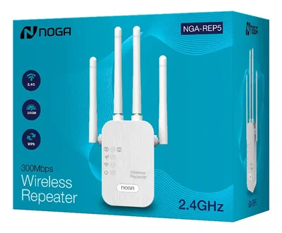 Extensor, Repetidor WiFi Noga NGA-REP5 - 4 antenas 2.4GHz