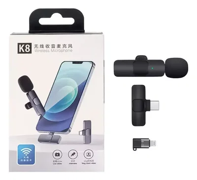 microfono corbatero inalambrico tiktok tipo c+iphone