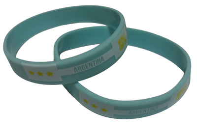 PULSERA DE SILICONA ARGENTINA MUNDIAL PACK x 10U