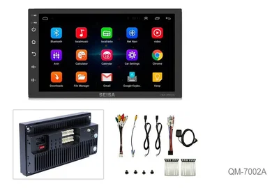 Estereo Android Para Auto 7 (2+32g) Con Camara Trasera Color Negro