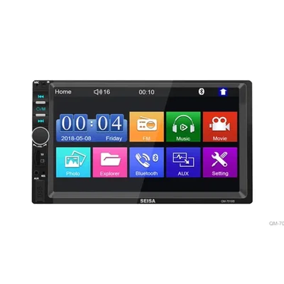 ESTEREO BLUETOOTH DOBLE DIN CON PANTALLA DE 9" CON CARPLAY QM-9100