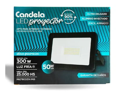 REFLECTOR LED 50W BAJO CONSUMO APTO EXTERIOR