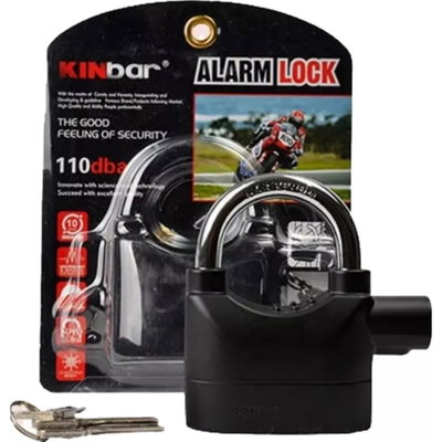 Candado Para Moto Con Alarma 110db Traba De Disco Reforzado