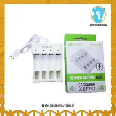 CARGADOR DE PILAS USB PARA 4 AA AAA