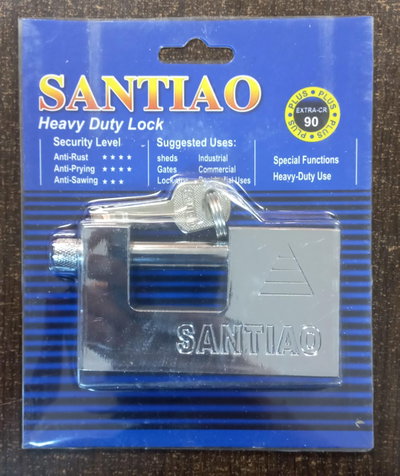 CANDADO METAL PERNO 90MM