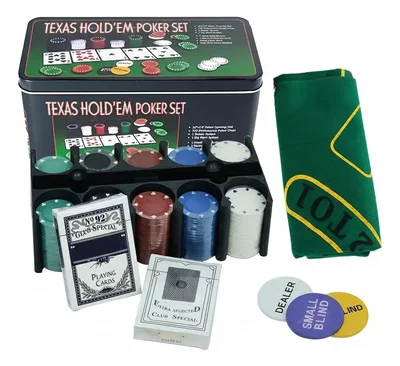 Juego De Poker Profesional, set 200 fichas + 2 Mazos Poker Texas