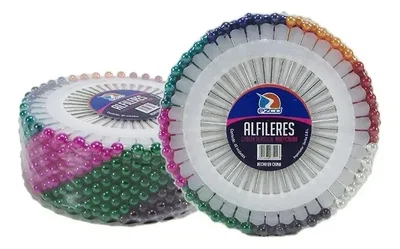 Disco De Alfileres Cabeza Perla Plástico 38mm X40U