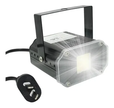 Flash Led Blanco Frio Fiesta Audioritmico Regulable 220v