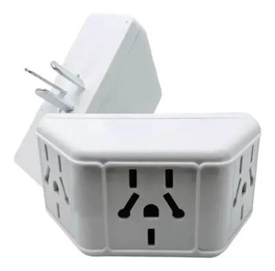 Adaptador Enchufe Triple piramidal 220v 