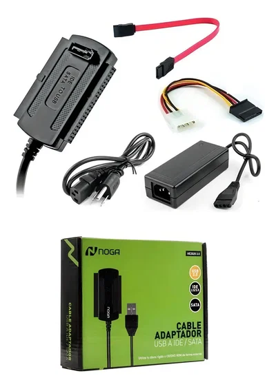 ADAPTADOR IDE, SATA A USB, DISCOS, NOGA 