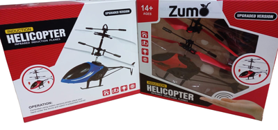 Helicóptero Control Remoto Carga Usb Sensor Luz Doble Hélice