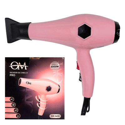Secador De Pelo Om 2000w Aire Frio Calor