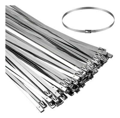 Precintos Metalicos de Acero inoxidable 6,3 X 560 Mm X10u