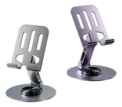 Soporte Celular Giratorio Metálico Plegable Multifuncional