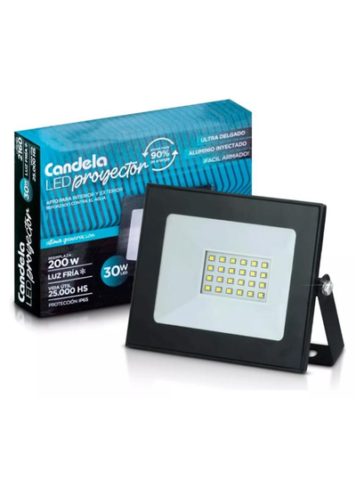 REFLECTOR LED 30W BAJO CONSUMO APTO EXTERIOR