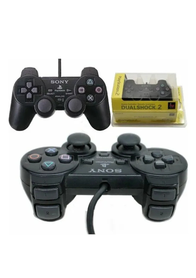 JOYSTICK PS2 SONY DUALSHOCK 2 BLACK (10% Dcto. x 6u)