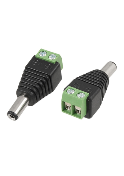FICHA CONECTOR DE CORRIENTE PLUG MACHO CON BORNERA 