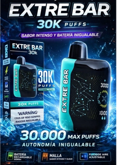 VAPER EXTRE BAR 30000 PITADAS