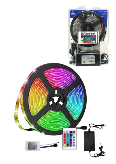 TIRA LED RGB 5050 12V CONTROLADOR FUENTE CONTROL