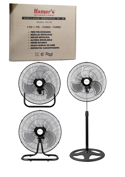 Ventilador 18 pulgadas 3 en 1 - hamers