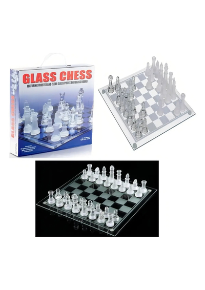 JUEGO DE AJEDREZ VIDRIO 