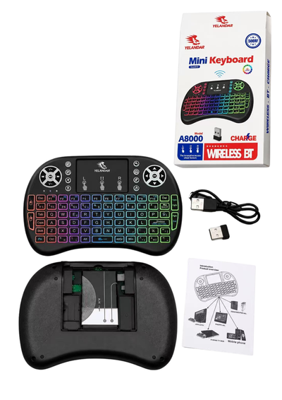 Mini teclado inalambrico rgb 
