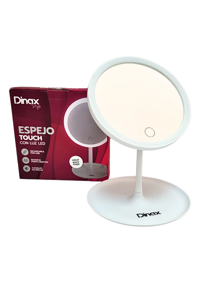 Espejo Redondo Con Luz Led Dinax 