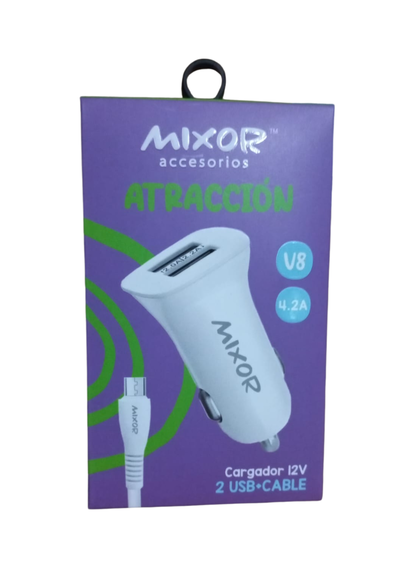 Cargador De Auto 12v Mixor Atraccion