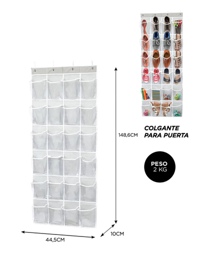 ORGANIZADOR OR DE ZAPATOS COLGANTE 12 PARES