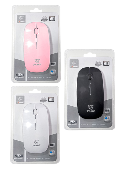 Mouse Inalambrico 2.4ghz Wireless Usb Slim Finito