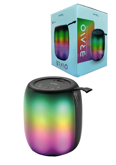 Parlante BT Rgb Netmak BRAVO