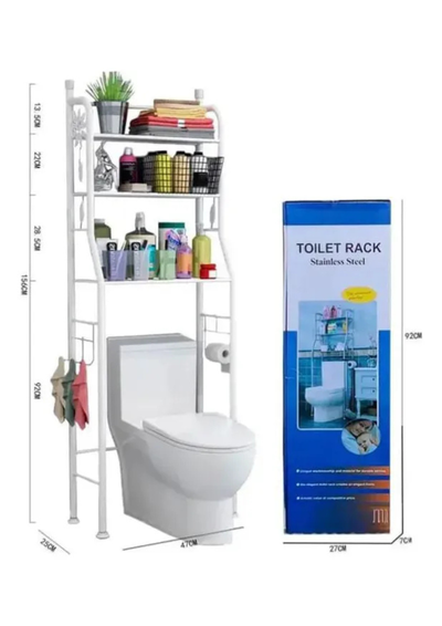 Estante, Organizador Sobre Inodoro O Bidet 3 Niveles Blanco