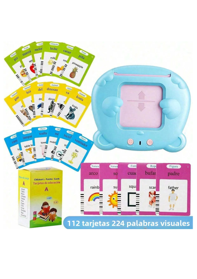 Lector Tarjetas educativas con Parlante traductor Ingles Español