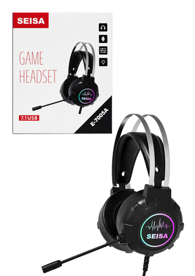 Auriculares gamer USB con micrófono Seisa