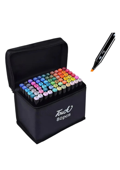Marcadores Colores Doble Punta x80u