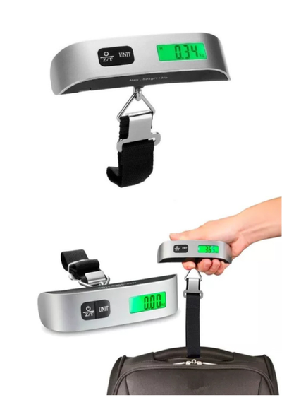 BALANZA PARA VALIJA DE 50 KG DIGITAL PORTATIL EQUIPAJE VIAJE