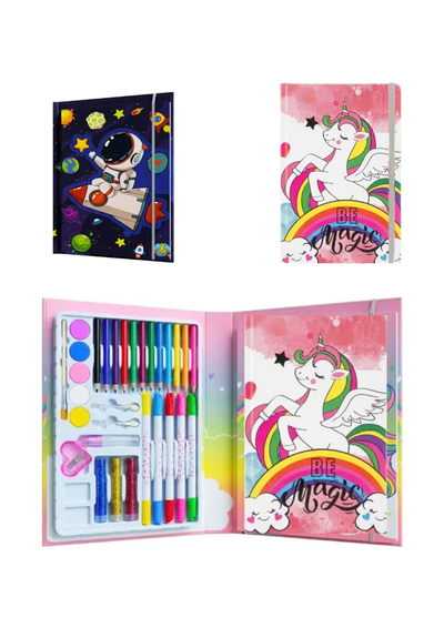  set para colorear, Lapices Fibras Acuarelas 30 Piezas Con Libro