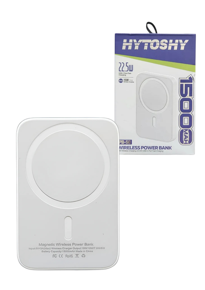 cargador portatil Power bank Inalambrico Qi Magnético 15000mAh